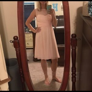 David’s Bridal Sleeveless Chiffon bridesmaid dress